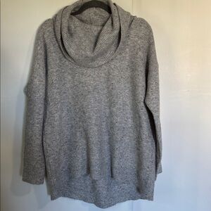 LOFT Speckled Gray Knit Sweater